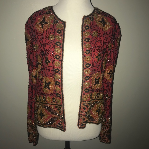 Vintage rad beaded jackets - Picture 3 of 6